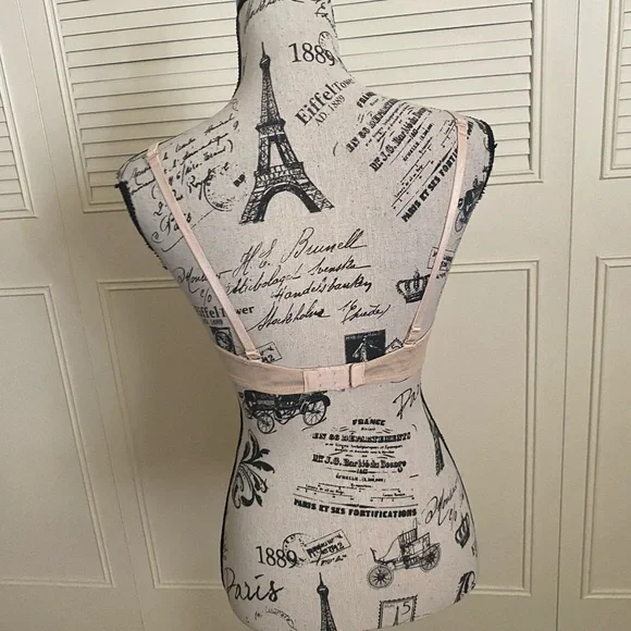 Aerie limited edition rhinestone push up bra beige nude 34C - Picture 6 of 16